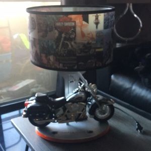 Harley Davison lamp with night light and sound. Great used condition